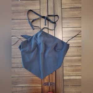 Abercrombie tie back/neck cropped bandana top size small